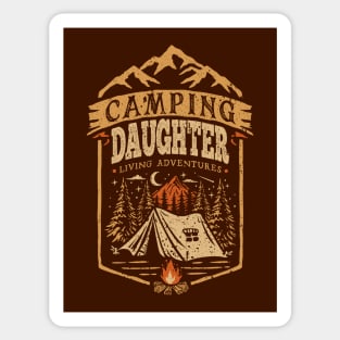 Camping Daughter Sticker